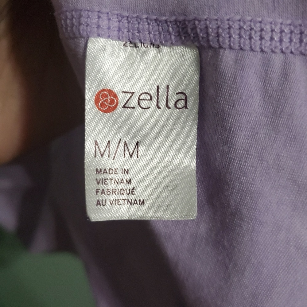 Zella Short Sleeve Ruched Athletic Scoop Neck Top - Picture 4 of 6